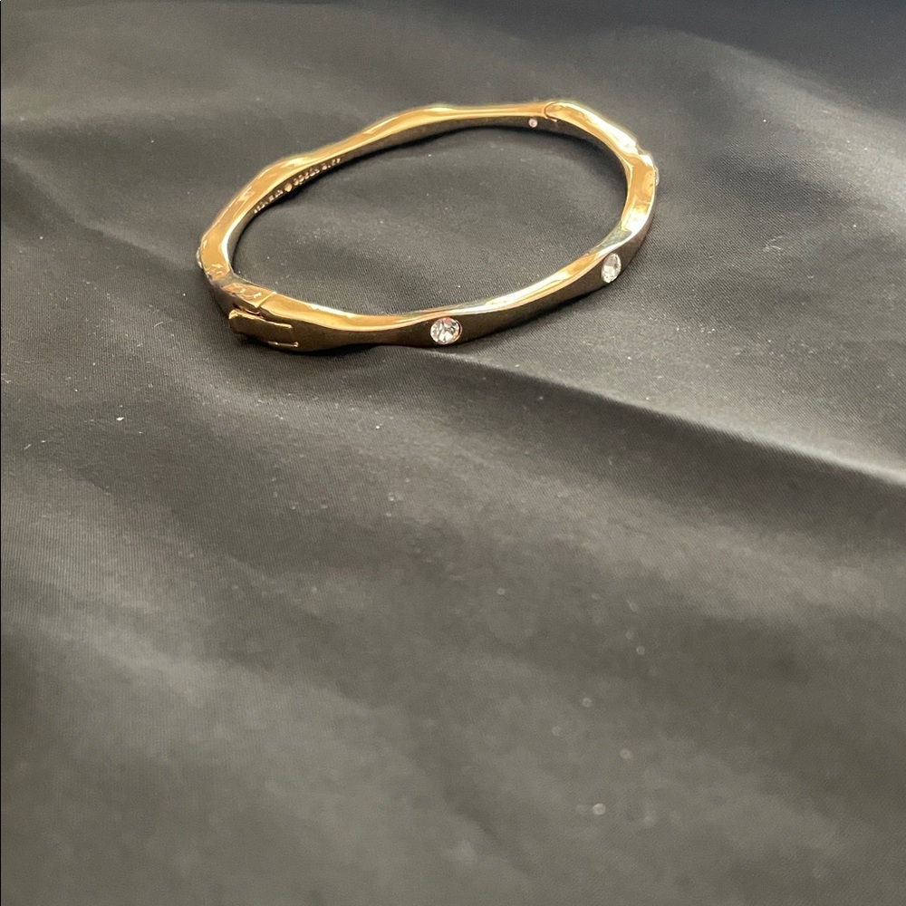 kate spade Gold Bangle with Crystal Accents